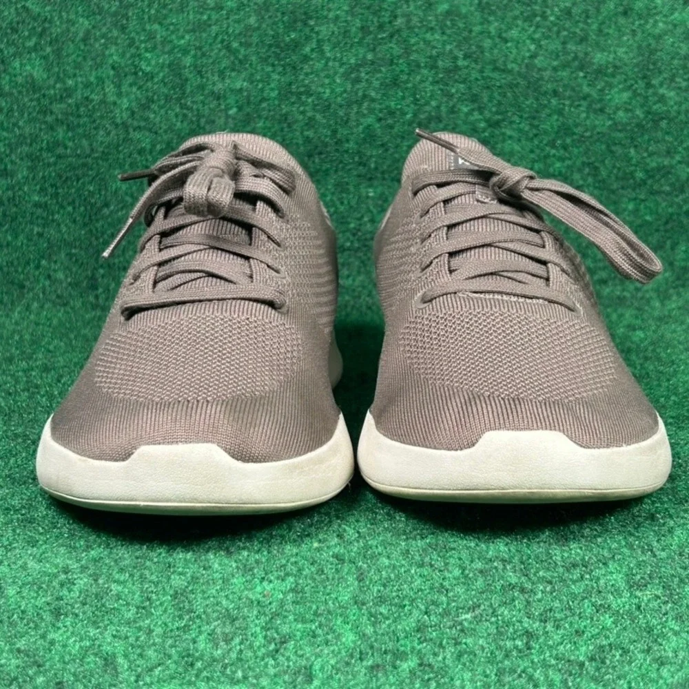 Kizik Lima Hands-Free Sneakers Mens 12 Womens 13.5 Walnut Brown Knit DLIMBG04-1D